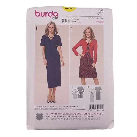 🧵 2 for 22$ 🧵 BURDA Sewing Pattern 6690 - Picture 7 of 8